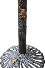 5065AP Antique Pewter Sunflower Design Aluminum Birdbath, Silver