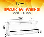 Nature’S Hangout Clear Suction Cup Window Bird Feeder for Wild Birds