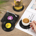 6Pcs Floppy Disk Cup Mat Coasters Drink Coasters Home Decor Bar Accessory SET Heat-Insulated Cup Mats Drinks Holder Home Decor