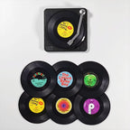 6Pcs Floppy Disk Cup Mat Coasters Drink Coasters Home Decor Bar Accessory SET Heat-Insulated Cup Mats Drinks Holder Home Decor