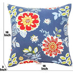 18 In. X 18 In. Outdoor Waterproof Decorative Pillows with Inserts for Patio Furniture, Throw Pillow (Pack of 2)