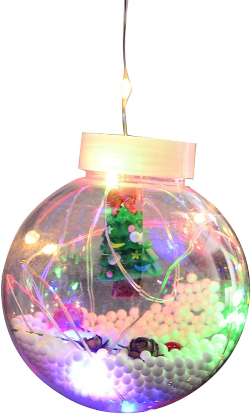 Outdoor Solar String Lights,8.86Ft Crystal Globe Balls Patio Lights,Waterproof Lighting for Garden Xmas Yard Home Party Porch Wedding Christmas Trss Decor (Colorful Tree, 2.7M)