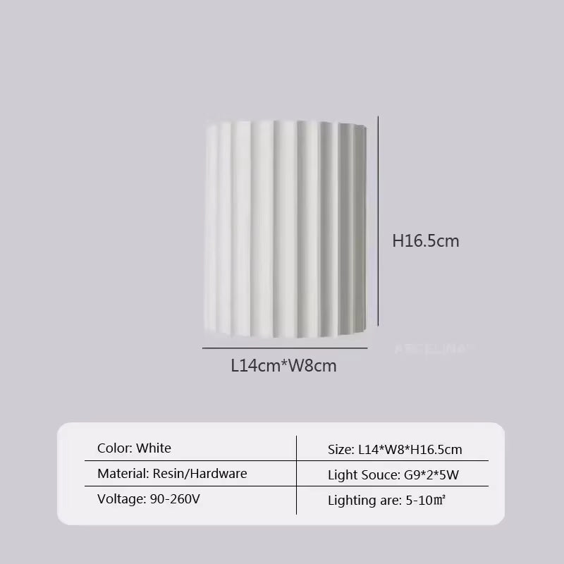 Macaron LED Wall Lamp Resin Home Decor Fixtures Wall Light Luxury Home Decor Wall Sconce for Living Room Bedside Hallway Lamp