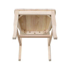 Unfinished Wood Double X-Back Dining Chair (Set of 2)