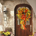 23 Inch Artificial Autumn Fall Wreath Fall Door Wreaths Autumn Wreath Fall Wreaths Farmhouse Wreaths Thanksgiving Decor for Front Door