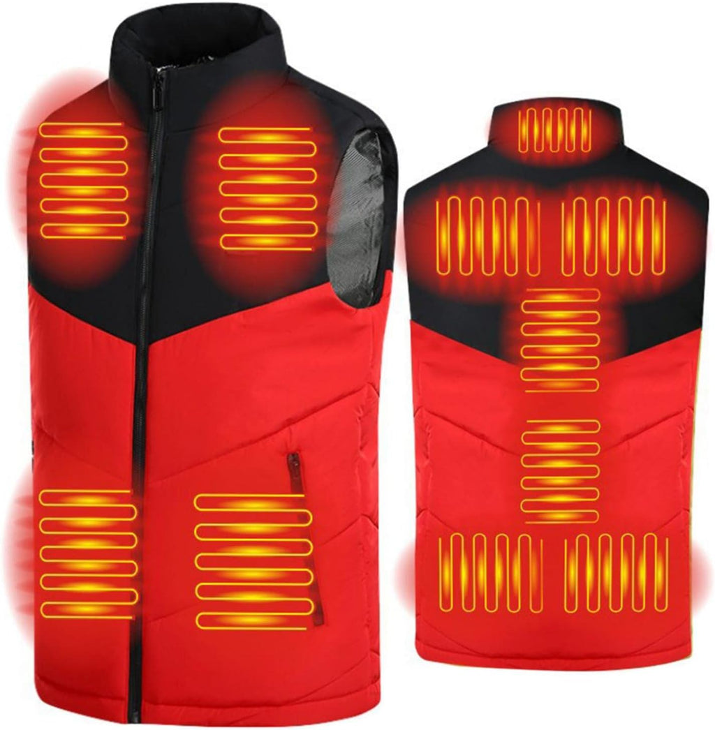 Unisex Heated Vest Jackets for Winter Work USB Charging Lightweight Motorcycle Fishing Heating Clothing