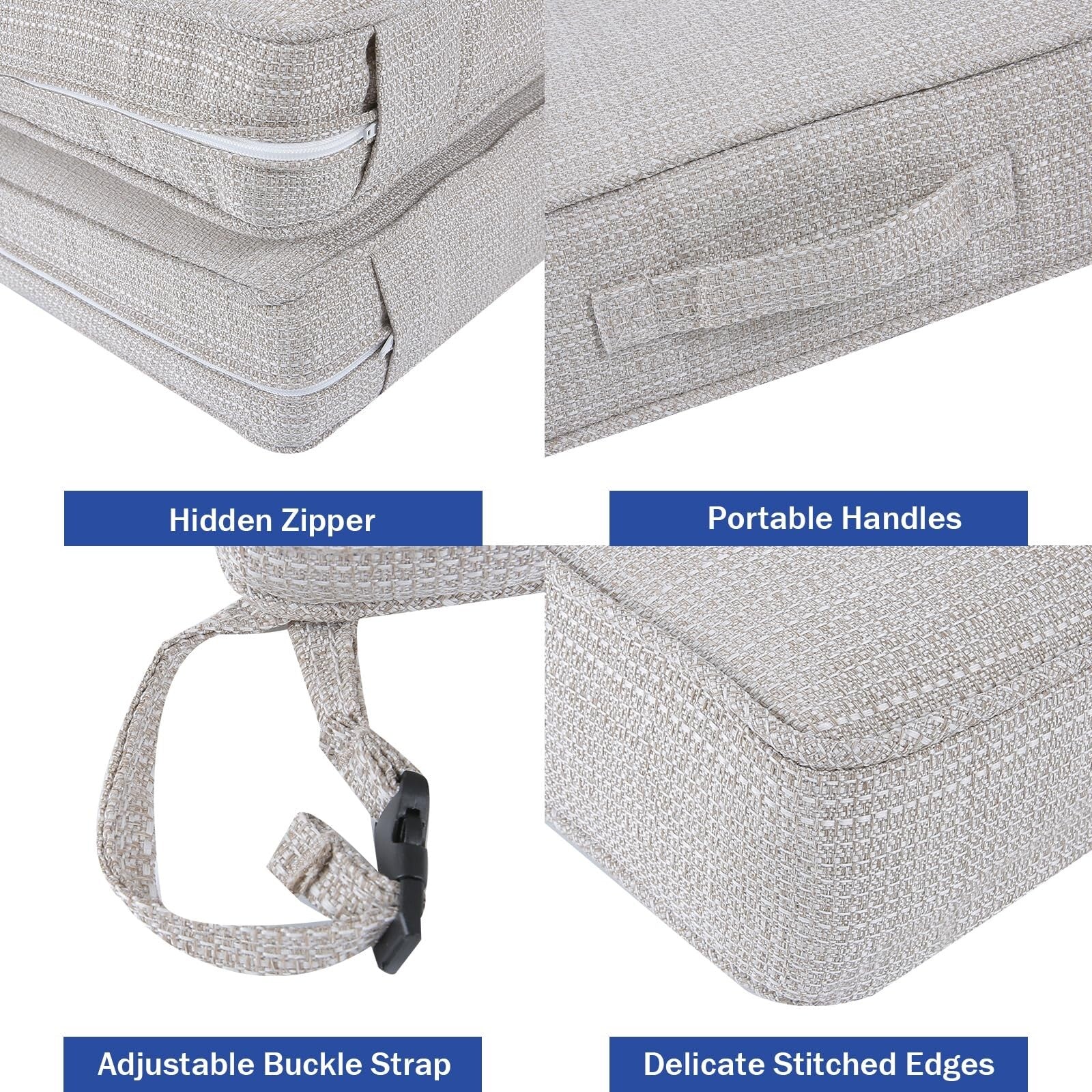 Outdoor Chair Cushions for Patio Furniture, Patio Chair Cushions, Waterproof ...