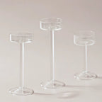 Glass Candle Holders Set Tealight Candle Holder Home Decor Wedding Table Centerpieces Crystal Holder Dinner Table Setting