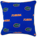 Florida Gators  Indoor or Outdoor Decorative Pillow Pair, 16 in X 16 In