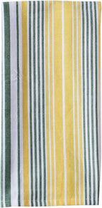 Lemon Yellow Printed Cotton Kitchen Towel Set - Absorbent Multi Purpose Kitchen Linen - 4 Drying Dish Hand Towels 20X28