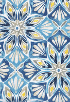 Outdoor Lumbar Toss Pillow Set, 20" W X 12" L, Beryl Pacific Blue Outdoor Pillows