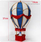 19Th Century European Retro Wrought Iron Hot Air Balloon Model Hotel Store Hanging Ornaments Crafts Home Furnishings Decoration