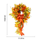 23 Inch Artificial Autumn Fall Wreath Fall Door Wreaths Autumn Wreath Fall Wreaths Farmhouse Wreaths Thanksgiving Decor for Front Door