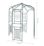 Garden Iron Garden Arch, 98.4 High X 63 Inch Wide, Garden Arbor for Various Climbing Plant, Outdoor Garden Lawn Backyard