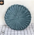 Velvet Pleated round Pumpkin Throw Pillow for Couch Floor Home Decor Cushion Coussin Home Decor Sofa Chair Bed Car Cojin 33Cm