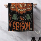 6Pcs Rags Halloween Hand Towels Trick or Treat Kitchen Towels Ghost Cat Bat Dish Towels Holiday Tea Towels Home Items