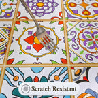 Rectangle Table Cloth, Waterproof Vinyl Tablecloth with Flannel Backing, Table L