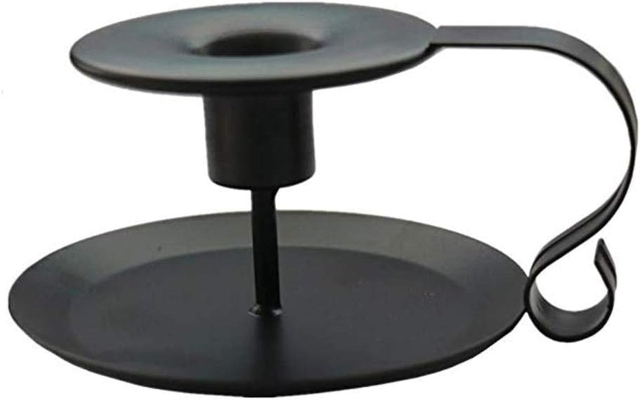 Wrought Iron Taper Candle Holder, Black Candlestick Holders, Candle Holders for Wedding, Dinner, Party Decorations (1 Pcs)