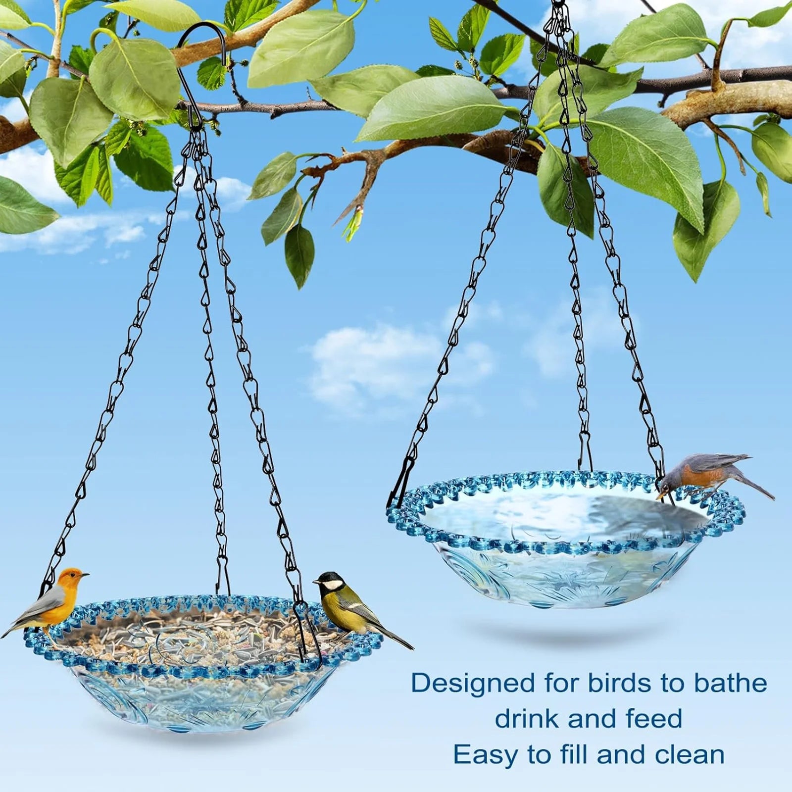 Acrylic Bird Feeder Bird Feeder Outdoor Hanging Bird Feeder