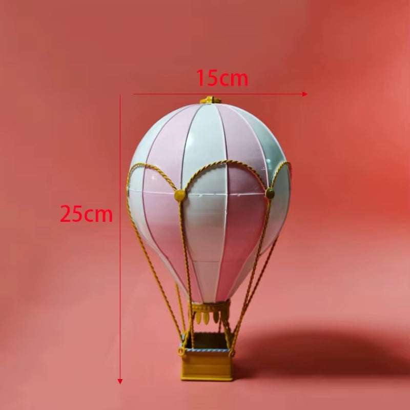 19Th Century European Retro Wrought Iron Hot Air Balloon Model Hotel Store Hanging Ornaments Crafts Home Furnishings Decoration