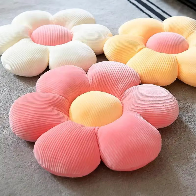 40CM Colorful Flowers Plush Pillow Plant Petal Cushion Stuffed Toys for Girls Baby Home Decor Gift Flower Pillow Home Decor Gift