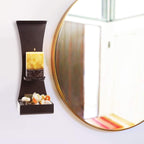 Metal Wall Candle Sconces Wall Decor Set of 2 - Wall Candle Holders Decorative Set of 2 - Metal Wall Decorations for Living Room - Black Metal Wall Sconces Set of Two Candle Holders