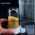 Bird Feeder Water Dispenser Automatic Bird Feeder for Cage, 2PCS Bird Feeder And