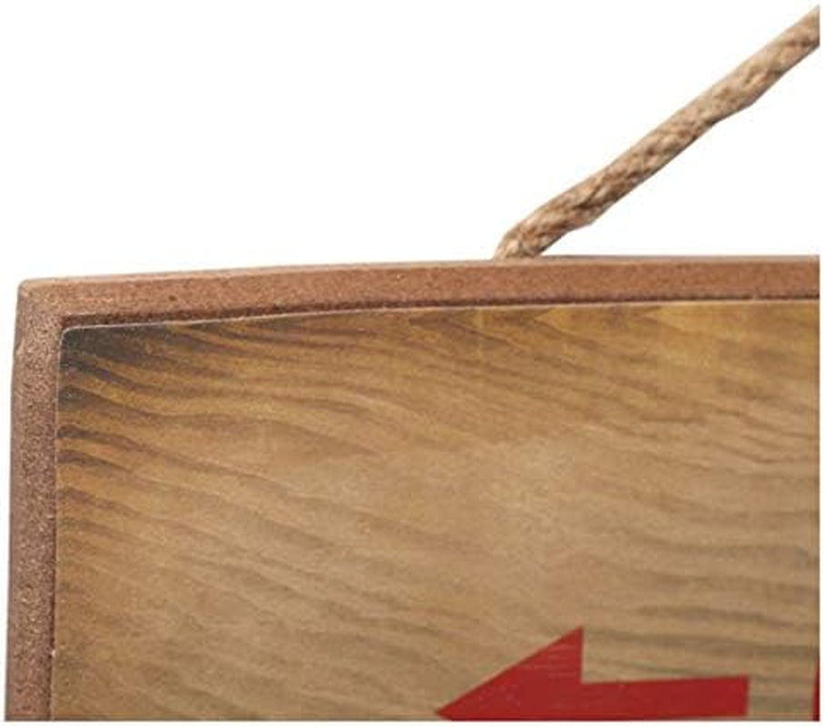 Gone Hunting Then Fishing Hanging Wood Wall Decor - Funny Sign for Cabin, Lake House or Lodge