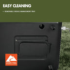 2 Burner Black Propane 2-In-1 Portable Camp Stove and Grill, Model GCT2220WB, New