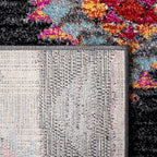 Adirondack Collection Area Rug - 6' X 9', Black & Red, Boho Tribal Design, Non-Shedding & Easy Care, Ideal for High Traffic Areas in Living Room, Bedroom (ADR245Z)