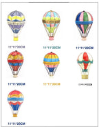 19Th Century European Retro Wrought Iron Hot Air Balloon Model Hotel Store Hanging Ornaments Crafts Home Furnishings Decoration