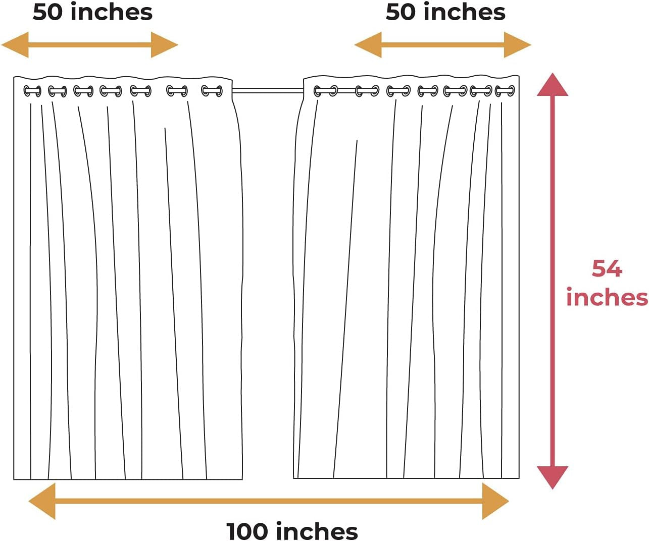 Hamsa Grommet Curtain, Bohemian Style Inspirational Boho Hamsa Hand Illustration Pattern Mandala Art, Decorative 2-Panel Window Drapes for Bedroom Living Room, 50" X 54", Coral Teal