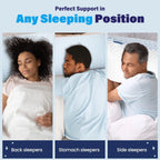 Shredded Memory Foam Pillows Cooling Pillows for Bed Sleeping Standard Size Set of 2 Pack