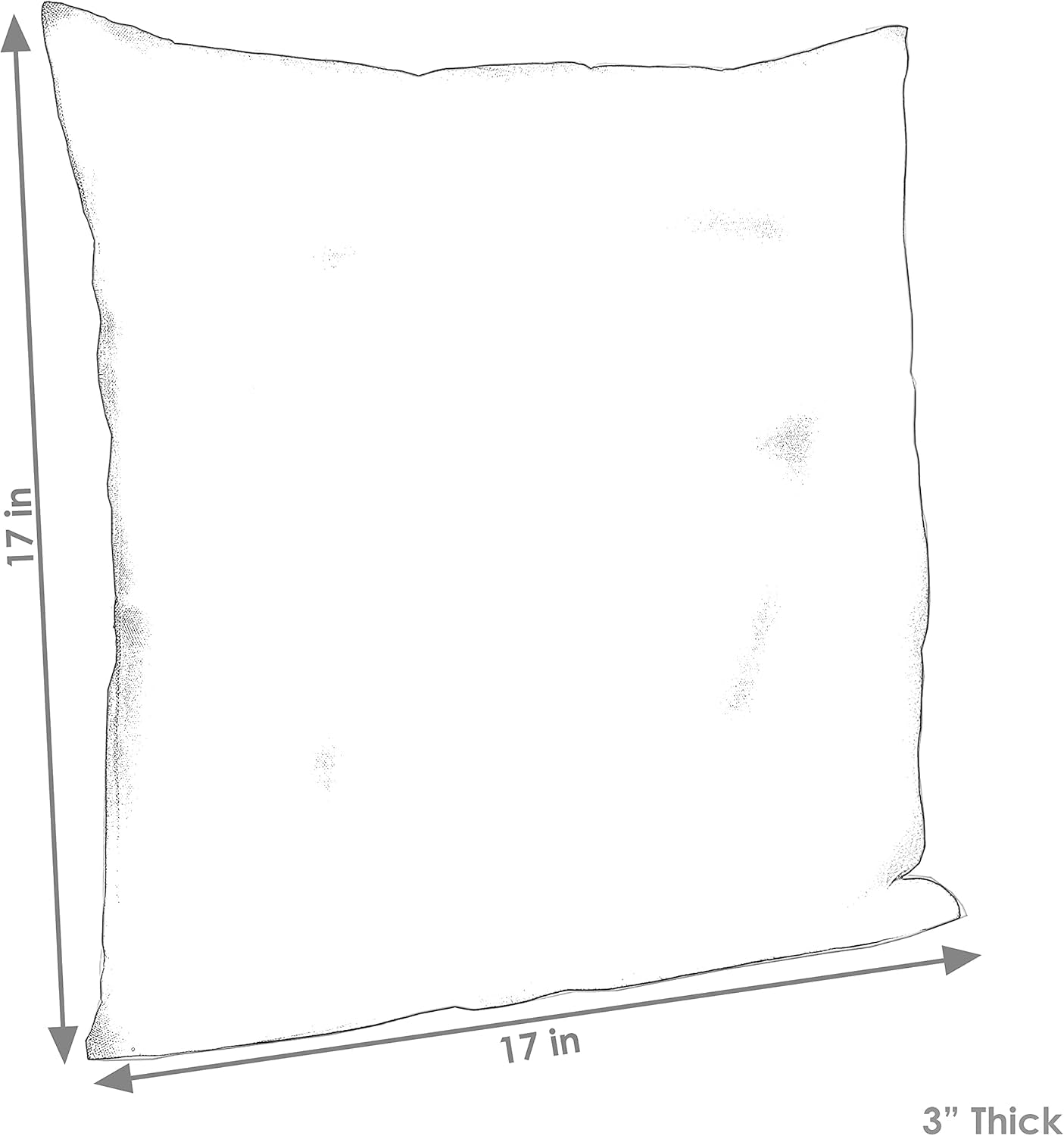 Indoor and Outdoor Decorative Throw Pillows Set of 2 with Zipper Closures and Inserts - 17-Inch Square Patio Furniture Accents - Weather-Resistant Polyester - Beach-Bound Stripe