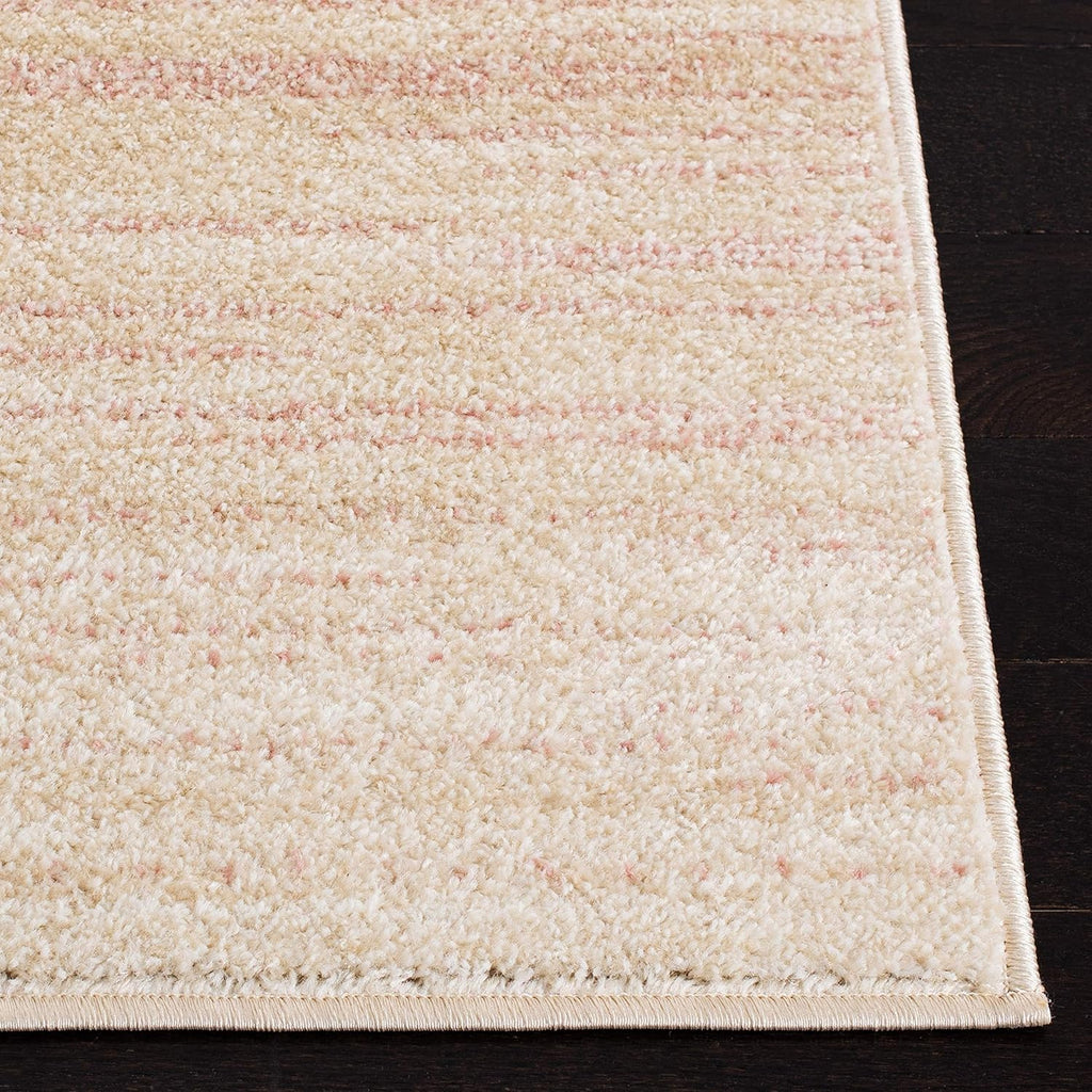 Adirondack Collection Runner Rug - 2'6" X 8', Pink & Ivory, Modern Ombre Design, Non-Shedding & Easy Care, Ideal for High Traffic Areas in Living Room, Bedroom (ADR142U)