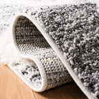 Moroccan Tassel Shag Collection Accent Rug - 4' X 6', Grey & Ivory, Boho Design, Non-Shedding & Easy Care, 2-Inch Thick Ideal for High Traffic Areas in Foyer, Living Room, Bedroom (MTS664G)