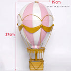 19Th Century European Retro Wrought Iron Hot Air Balloon Model Hotel Store Hanging Ornaments Crafts Home Furnishings Decoration
