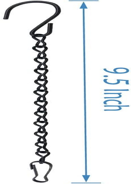 10 Pack 9.5 Inch Black Hanging Chains, Garden Plant Hangers for Hanging Bird Feeders, Billboards, Chalkboards, Basket, Planters, Lanterns, Wind Chimes and Decorative Ornaments Etc.