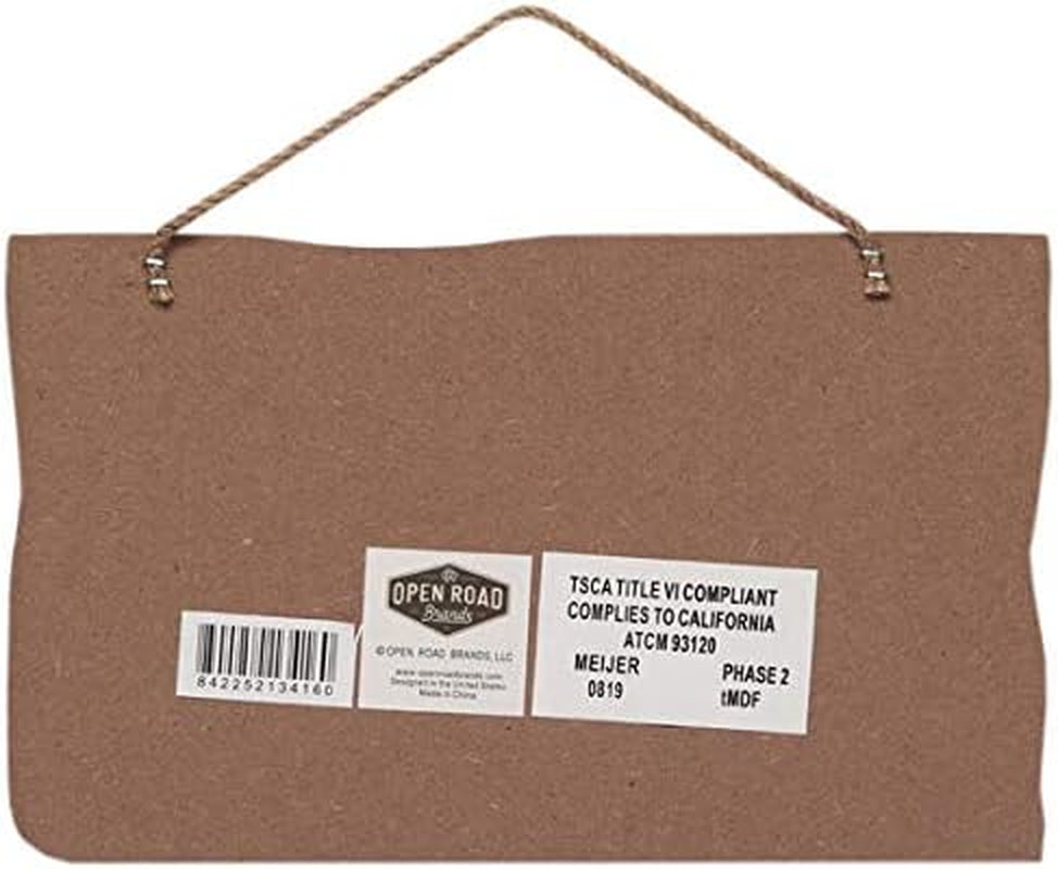 Gone Hunting Then Fishing Hanging Wood Wall Decor - Funny Sign for Cabin, Lake House or Lodge