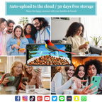 Smart Bird Feeder Camera, Outdoor Bird Watching Camera, Auto Capture Bird & Motion Detection, Gift for Bird Lover, Blue