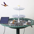 3 Tiered Bird Bath with 3W Solar Pump, DIY Solar Fountain Detachable and Suitable for Bird Bath, Garden Decoration