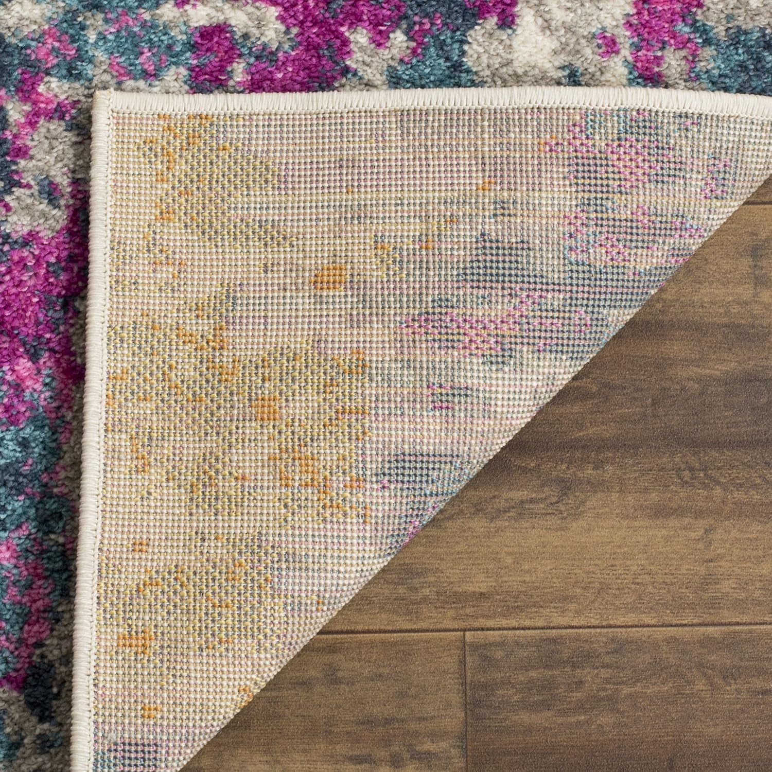 Madison Collection Runner Rug - 2'3" X 6', Ivory & Blue, Modern Boho Abstract Design, Non-Shedding & Easy Care, Ideal for High Traffic Areas in Living Room, Bedroom (MAD143B)