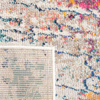 Madison Collection Accent Rug - 4' X 6', Light Blue & Orange, Modern Abstract Design, Non-Shedding & Easy Care, Ideal for High Traffic Areas in Entryway, Living Room, Bedroom (MAD454B)