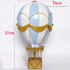 19Th Century European Retro Wrought Iron Hot Air Balloon Model Hotel Store Hanging Ornaments Crafts Home Furnishings Decoration
