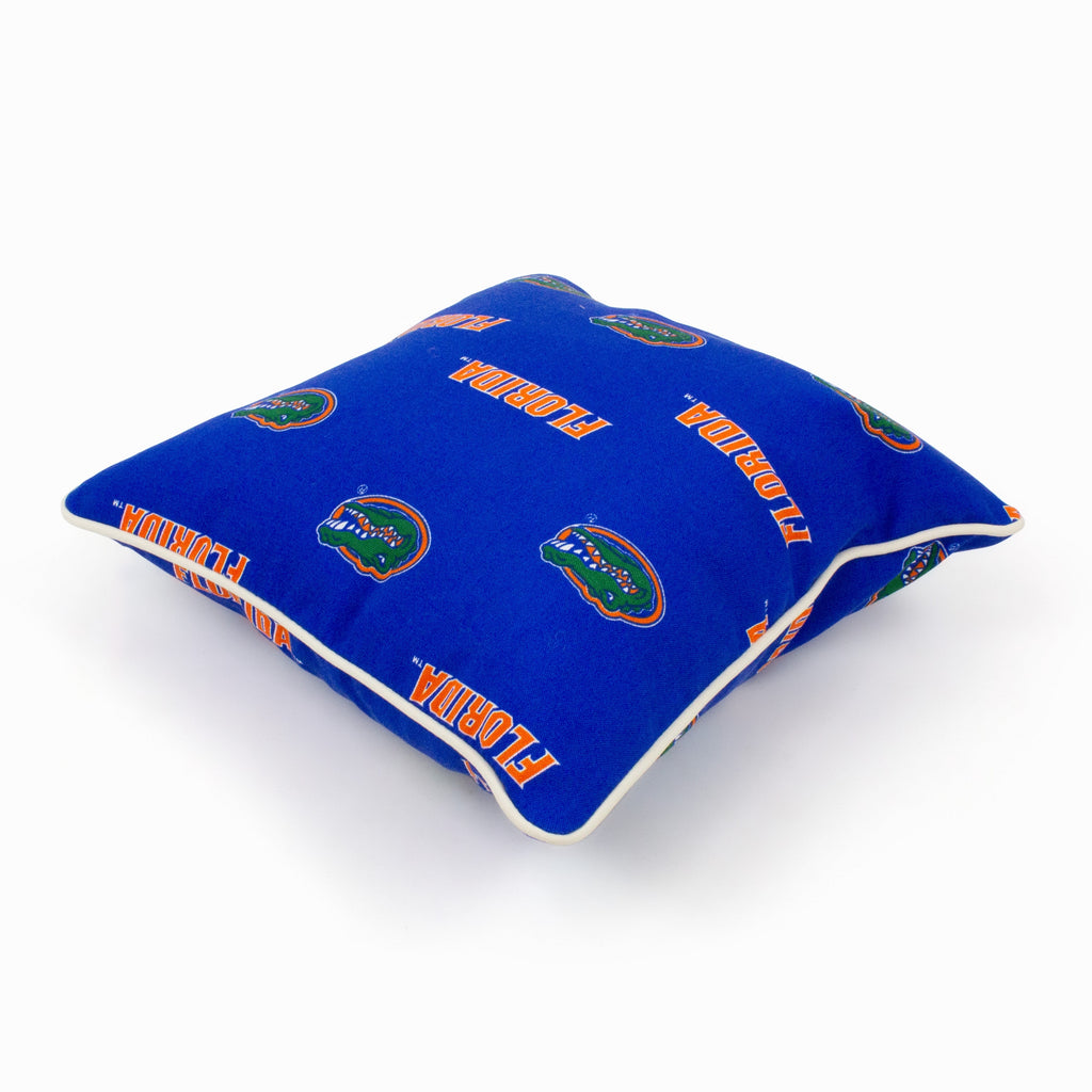 Florida Gators  Indoor or Outdoor Decorative Pillow Pair, 16 in X 16 In