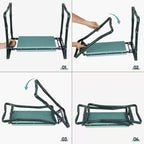 2-Piece, Garden Kneeler Seat Multiuse Portable Garden Bench Garden Stools Foldable Stool, Garden Tool Set