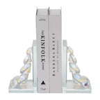 Clear Rainbow Crystal Diamond Glass Bookends (Set of 2)