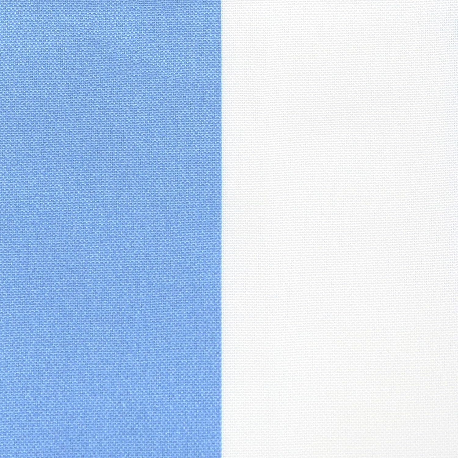 Indoor and Outdoor Decorative Throw Pillows Set of 2 with Zipper Closures and Inserts - 17-Inch Square Patio Furniture Accents - Weather-Resistant Polyester - Beach-Bound Stripe