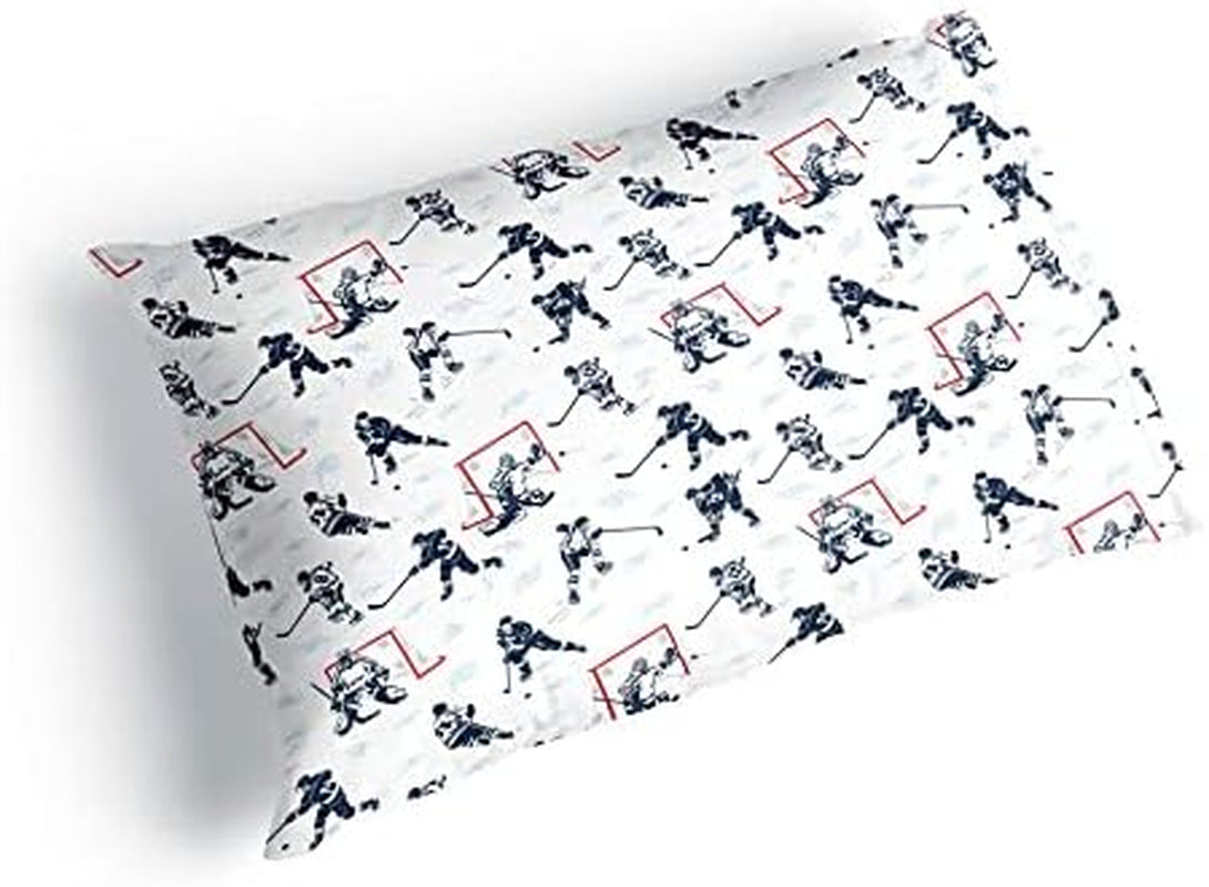Hockey Action Player Pillowcase | Home Decor