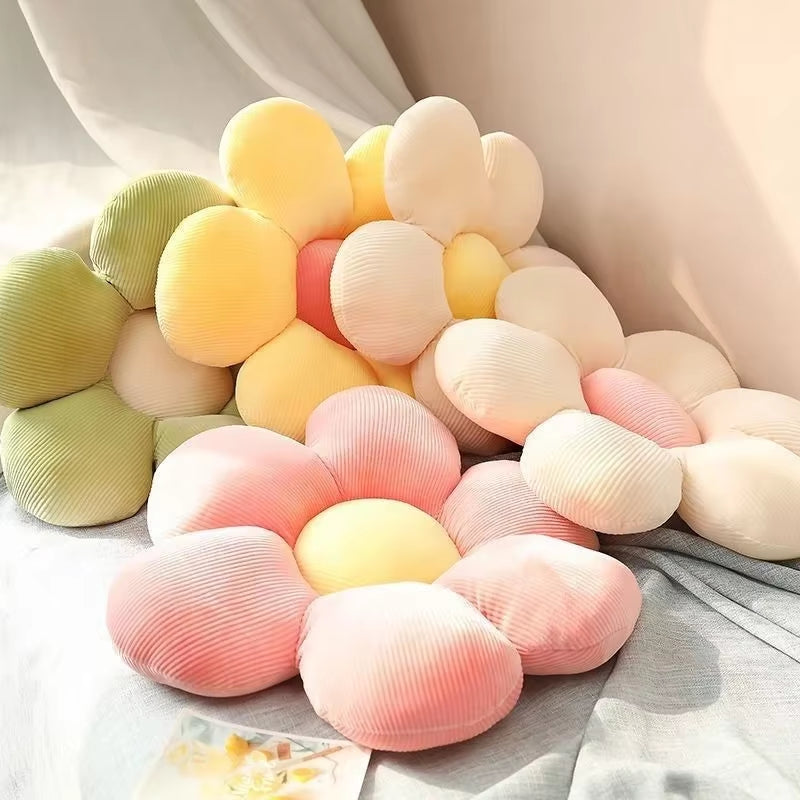 40CM Colorful Flowers Plush Pillow Plant Petal Cushion Stuffed Toys for Girls Baby Home Decor Gift Flower Pillow Home Decor Gift